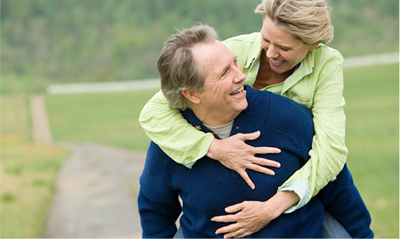 Older Couple Embracing